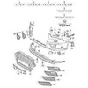VAG AUDI A3 8V priekinio bamperio dangčio tvirtinimo detalių rinkinys originalus 8V0098623A