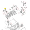 VAG AUDI A3 A4 A4 S4 A5 S5 Q5 galinio valstybinio numerio ženklo laikiklis juodas originalus 8T0827113A01