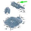 VAG AUDI A3 Cabriolet Serviso keltuvo tvirtinimo įtaisas priekinis dešinysis originalus 8P0802846