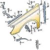 VAG AUDI A3 RS3 Priekinis Kairysis Sparnas 8V0821105F Naujas Originalus