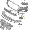 VAG AUDI A3 Sportback 8Y Priekinio kairiojo bamperio grotelės originalios 8Y0807671Y9B
