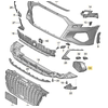 VAG AUDI A3 Sportback 8Y Priekinio kairiojo bamperio grotelės originalios 8Y0807671B1RR