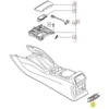 VAG AUDI A4 08-16 A5 08-16 Q5 09-16 galinė centrinė konsolė peleninė originali 8K0857961