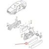 VAG AUDI A4 8E B6 Priekinių kairės pusės durų rankenos apdailos plokštelė LHD 8E1837239GRU originali