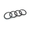 VAG Audi A4 A6 A6 A7 Q3 Q5 Q7 Emblema Žiedai Logotipas Ženklas Grotelės Juoda 4H0853605BT94 Originali