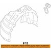 VAG Audi A4 Avant S4 Ratų Apdailos Apsauga Kairė Originali 8K0821133
