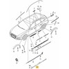 VAG AUDI A4 B8 2008-2016 S-Line šoninio sijono apdaila, gruntuota, dešinė O/S 8K0854932AGRU originali