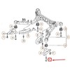 VAG AUDI A4 B8 galinio kronšteino rėmo varžtas originalus WHT004756A