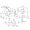 VAG Audi A4 B8 Šildytuvo branduolio vamzdžio tarpiklis 8K0898967 NAUJAS ORIGINALUS