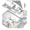 VAG AUDI A4 B9 2015-2019 variklio dangčio gaubto fiksatorius originalus 8W0823509D
