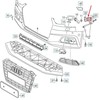 VAG Audi A4 B9 priekinis bamperis kairėje pusėje, pneumatinis įtaisas originalus 8W0121763
