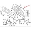 VAG AUDI A4 B9 variklio gaubto dešinysis išorinis sandariklis originalus 8W0823126