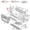 VAG AUDI A4 S-LINE S4 priekinio bamperio gruntuotas vilkimo akies dangtelis originalus 8K0807241EGRU