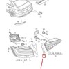 VAG AUDI A4 universalas S4 8W2 8W5 galinio žibinto galinio žibinto apdaila dešinė originali 8W5945256