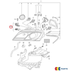VAG AUDI A5 2008-2011 O/S dešiniojo priekinio žibinto korpuso remonto rinkinys originalus 8T0998122A