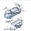 VAG AUDI A5 8T Galinis Kairysis Ketvirtas Langas Apdaila 8T8853345A2ZZ NAUJA ORIGINALI
