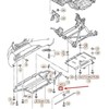 VAG Audi A5 8T OS dešinės pusės priekinio rato arkos spoilerio apatinio dangčio prailginimas originalus 8T0853888G