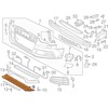 VAG Audi A5 8T Priekinis Bamperio Deflektorius 8T0807611B ORIGINALUS NAUJAS