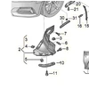 VAG Audi A5 8W6 priekinio dešinio sparno apdailos prailginimas Originalus 8W6853888Q