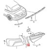 VAG AUDI A5 S5 Cabriolet galinio žibinto dešinės pusės apdaila originali 8W6945256B