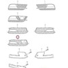 VAG Audi A5 S5 Oro kreipiančiosios grotelės originalios 8T0807682L01C