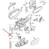VAG AUDI A6 4G C7 Priekinio Kairio Veidrodžio Įvairių Detalių Rinkinys 4G0898011A NAUJAS ORIGINALUS