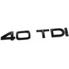VAG AUDI A6 A7 A7 A8 Q5 Q8 40 TDI bagažinės užrašas Ženklas blizgios juodos spalvos emblema originalus 83A853744CT94