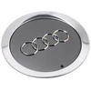 VAG AUDI A6 A8 D3 2004-2010 m. Ratų centro stebulės dangtelis pilkas metalikas originalus 4E0601165A7ZJ