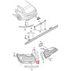 VAG AUDI A6 Avant S6 quattro 4A2 4A5 apdailos detalė kairiajam galiniam žibintui 4K5945253 originali