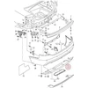 VAG AUDI A6 C6 05-08 Diesel Avant galinio bamperio difuzorius su vilkimo anga originalus 4F9807521H01C
