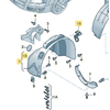 VAG AUDI A6 C6 2004 - 2008 Priekinis sparnas apsauga nuo purvo purslų kairė originali 4F0821133H