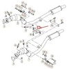 VAG AUDI A6 C6 C6 išmetimo sistemos pakabos laikiklis originalus 4F0253099L