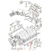 VAG AUDI A6 C6 C6 Kairės pusės įsiurbimo kolektoriaus sandariklis originalus 07L133073E