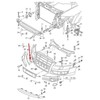 VAG AUDI A6 C6 priekinio bamperio vilkimo kablio ausies dangtelis originalus 4F0807441GGRU