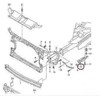 VAG AUDI A6 C7 11-16 N/S kairės pusės priekinio bamperio atramos laikiklis originalus 4G0807283