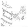 VAG AUDI A6 C7 11-16 N/S kairės pusės priekinio bamperio atramos laikiklis originalus 4G0807283