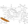 VAG Audi A6 C7 Priekinis Bamperio Deflektorius 4G0807611E ORIGINALUS NAUJAS