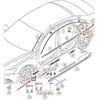 VAG AUDI A6 C7 Priekinis Dešinysis Šoninis Panele Laikiklis 4G0853922B NAUJAS ORIGINALUS