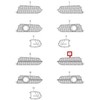 VAG Audi A6 C7 Priekinis Kairysis Oro Gidas Grotelės 4G0807647D9B9 NAUJAS ORIGINALUS