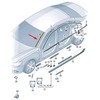 VAG AUDI A6 C7 Priekinis priekinis stiklas kairėje Vandens deflektorius Originalus 4G0854327B01C