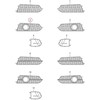 VAG AUDI A6 S6 Avant Quattro priekinės dešinės pusės oro kreipiamosios grotelės 4G0807648CBMT originalios