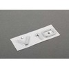 VAG AUDI A6 S6 C6 A8 D3 RS6 R8 2004- Chromuota emblema V10 originali 4E0853601A2ZZ