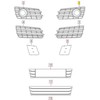 VAG AUDI A7 priekinio bamperio grotelės kairės pusės rūko žibintas originalus 4G8807647A9B9