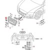 VAG AUDI A7 TFSI Quattro TDI Chrome S7 grotelių emblema originalus 4G8853736A2ZZ