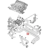 VAG Audi A8 D3 aušinimo skysčio vamzdžiai į šildytuvo matricą su oro išleidimo vožtuvais Originalūs 4E2819372