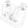 VAG Audi A8 Galinės Centrinės Sėdynės Diržas 4H0857807MDBJ 4H0857807M DBJ NAUJAS ORIGINALUS
