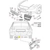 VAG Audi A8 S8 Quattro Raudona chromuota "S8" emblema originali 4D0853735A2ZZ
