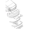 VAG Audi A8 S8 Quattro vilkimo kilpos dangtelis originalus 4H0807441AGRU