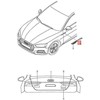 VAG AUDI Audi Audi RS5 Coupe Sportb. Sportback F53 F5A Apdailos detalė dešinė 8W6853604DT94 Originali