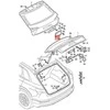 VAG AUDI Audi e-tron GEA apdailos detalė valstybinio numerio ženklui Satin Juodas Originali 4KE8271139B9